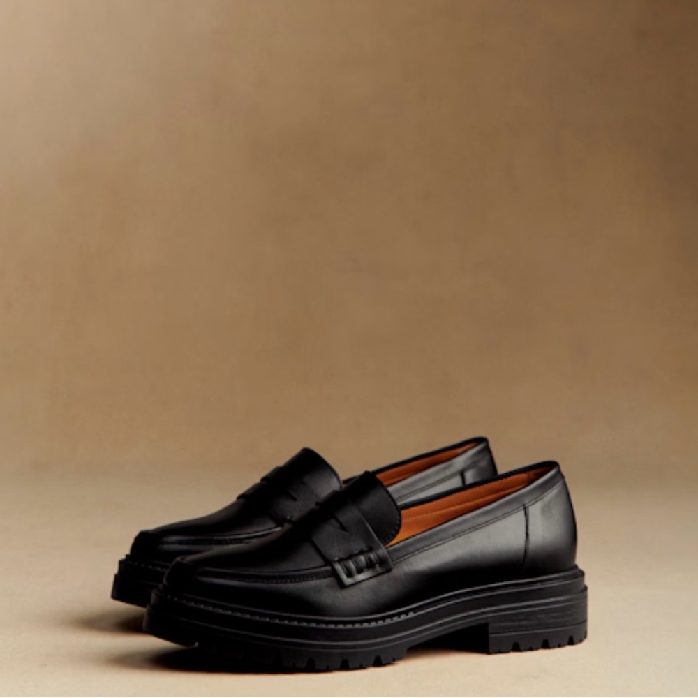 Sezane Albane Loafers Black Size UK 38